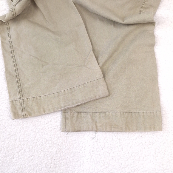 Abercrombie & Fitch vintage Y2K cargo pants flare low rise gorpcore khaki green - Picture 13 of 14